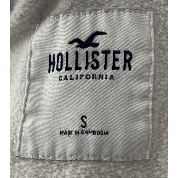 Vintage Hollister Gray Hoodie Jacket Full Zip Up Ladies‎ Sweatshirt Small - Picture 4 of 5